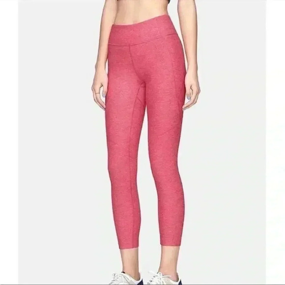Outdoor Voices Warm Up 3/4 Leggings in Pink Flamingo Size S - Picture 1 of 5